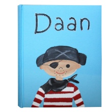 Fotoalbum blauw met een piraat