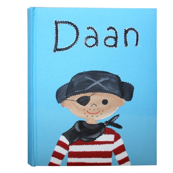 Fotoalbum blauw met een piraat