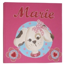 Fotoalbum roze met hond