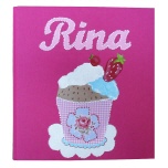 Fotoalbum 30/31 roze met cupcake