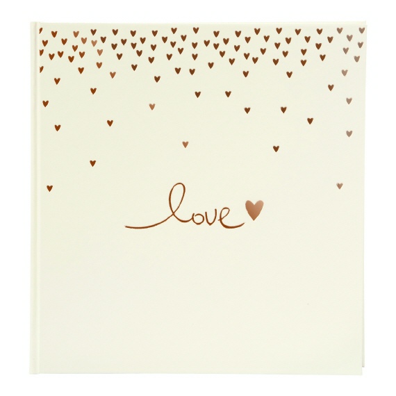 Goldbuch Trouwalbum Raining Hearts beige fotoboek