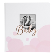 Goldbuch babyalbum Bubbles roze als fotoboek