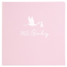 Goldbuch Babyalbum Hallo Baby roze als fotoboekje