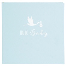 Goldbuch Babyalbum Hallo Baby blauw als fotoboekje