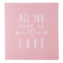 Aanleg vier keer Briljant Goldbuch fotoalbum All you need roze » Fotoalbumshop