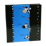 Goldbuch kinderalbum Crazy Animals blauw/zwart