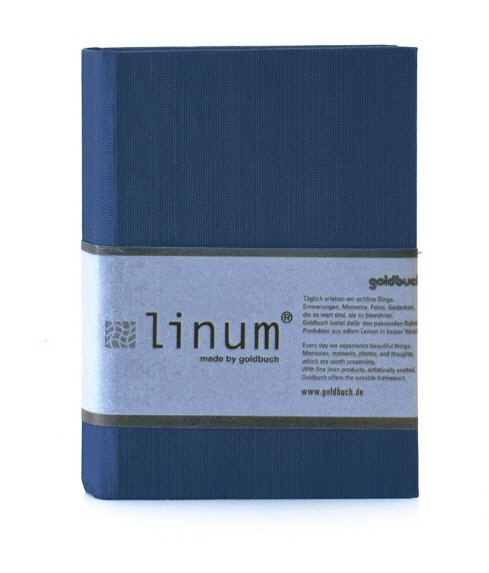 Linum gastenboek 916 blauw A5