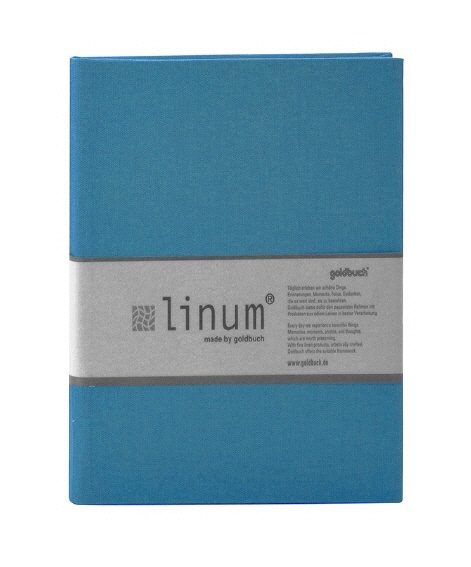 Linum gastenboek 918 turquoise A5