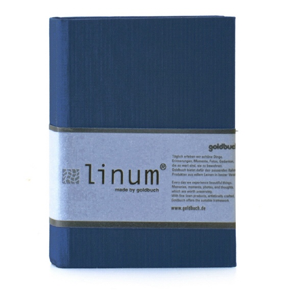 Linum gastenboek 916 blauw A4