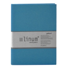 Linum gastenboek 918 turquoise A4