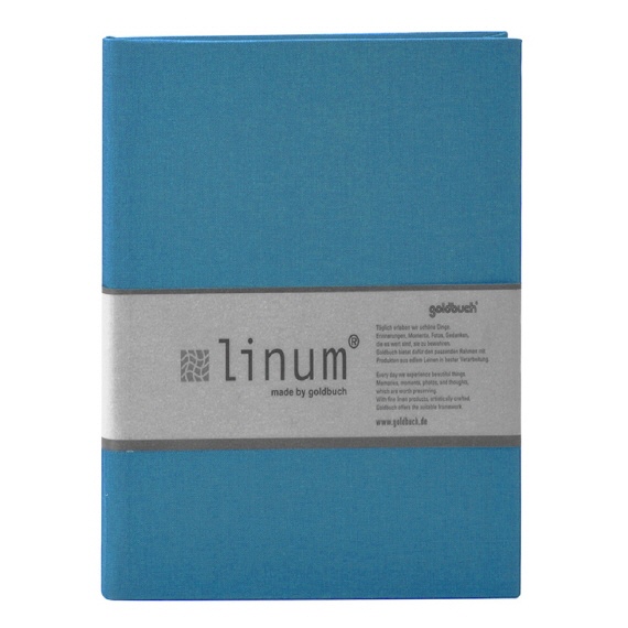 Linum gastenboek 918 turquoise A4