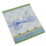 Goldbuch baby leporello Ooievaar blauw