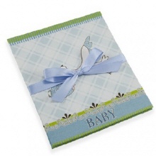 Goldbuch baby leporello Ooievaar blauw