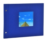 Schroefalbum Bella Vista blauw - klein