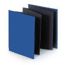 Linum leporello 916 blauw